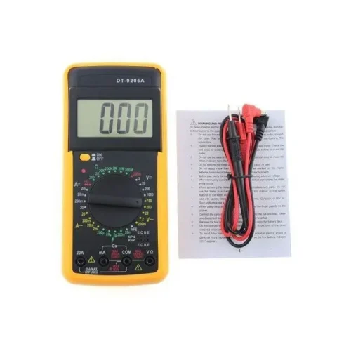 DT9205A Digital Multimeter Capacitance Multi Meter – Yellow,Black.