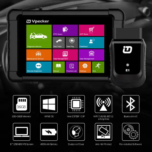 VPECKER E1 Car Diagnostic Tools-Full System OBD2 Scanner - Image 3