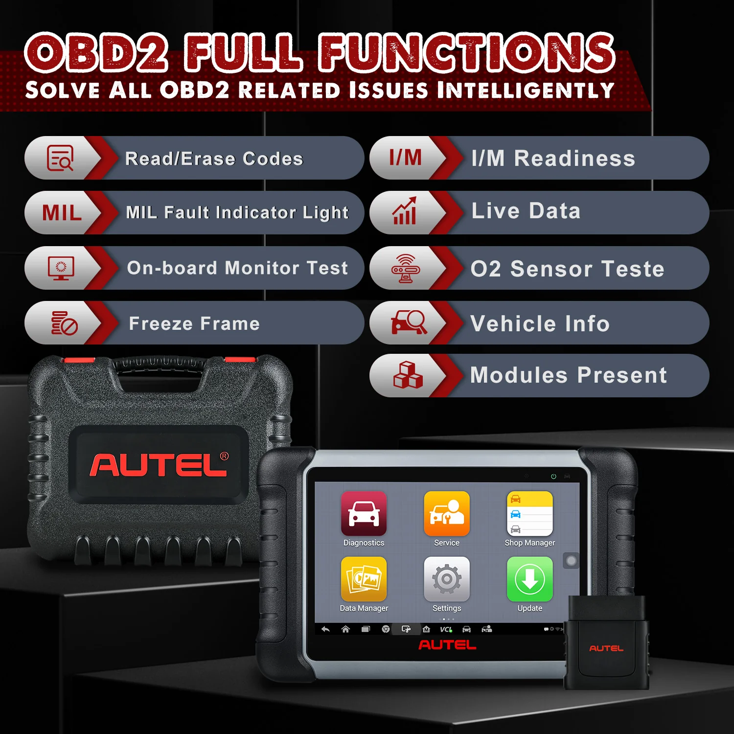 Autel MaxiCOM MK808BT PRO Car Diagnostic Machine - Image 3